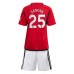 Manchester United Jadon Sancho #25 Dětské Oblečení Domácí Dres 2023-24 Krátkým Rukávem (+ trenýrky)